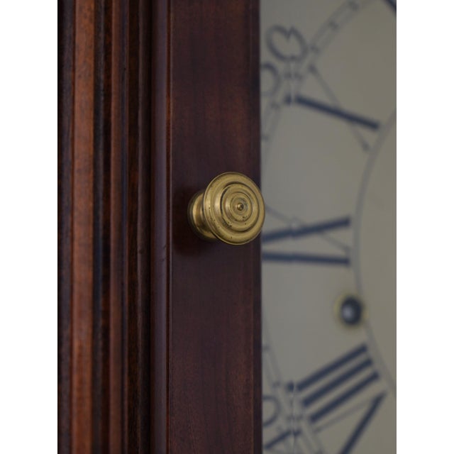 Wood Sligh John Goddard Cherry Grandfather Clock For Sale - Image 7 of 18