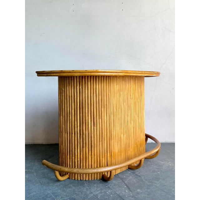 Vintage Boho Rattan Dry Bar For Sale - Image 4 of 8