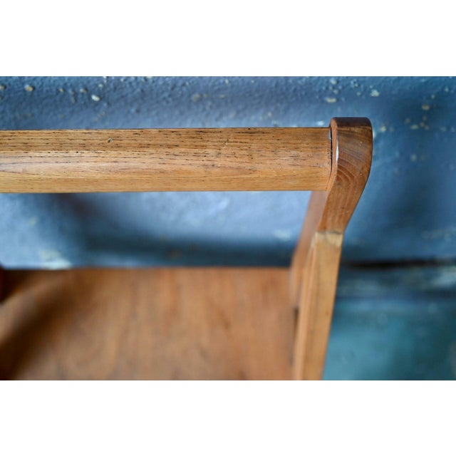 Modernist Fixed Chair in Beech and Plywood, 1970s For Sale - Image 9 of 13
