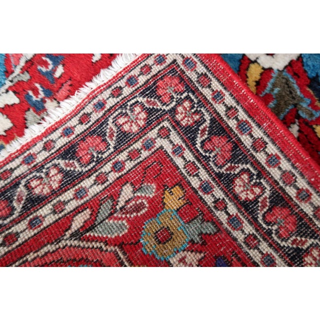 Pop Art 1950s, Handmade Vintage Oriental Sarouk Rug 3.3' X 4.7' For Sale - Image 3 of 10