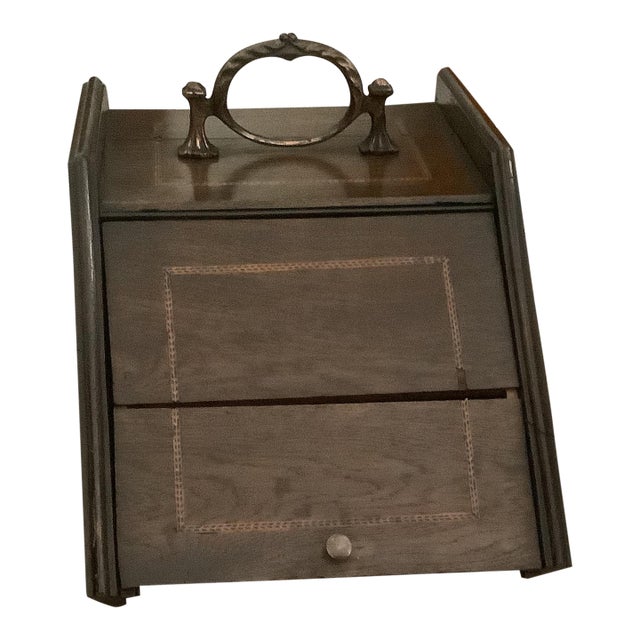 Vintage Mahogany Coal Scuttle For Sale