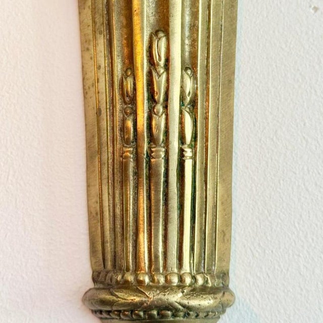 Mid-19th Century Napoleon III Gilt Bronze Candle Sconces, Set of 2 For Sale - Image 10 of 15