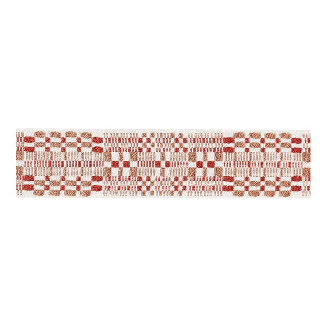 Schumacher Brimfield Tape Trim In Terracotta For Sale