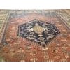 1870s Red Rust Medallion Rustic Antique Persian Bakshaish Rug 10' 6" X13' 2" Wool Handknotted Carpet For Sale - Image 9 of 9