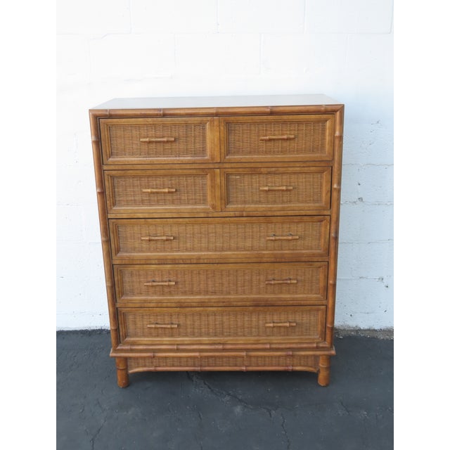 This Chest of Drawers is made out of wood, solid wood, bamboo, wicker, rattan, and veneer. This Chest of Drawers has...