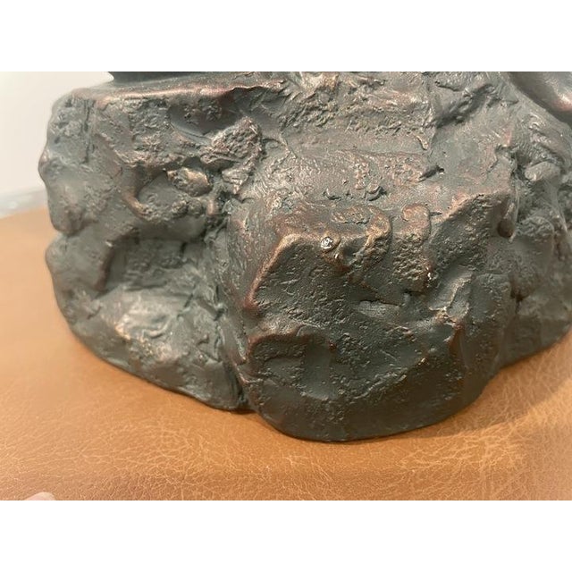 Austin Productions Art Deco Seated Woman Sculpture in Durastone For Sale - Image 13 of 14