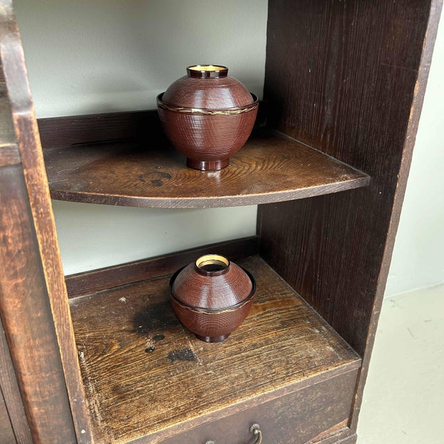 Japanese Traditional Tea Ceremony Tansu Display Cabinet, 1920s For Sale - Image 10 of 14
