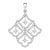 18k White Gold Ornate Diamond Pendant, 1.50 CTTW Natural Diamonds For Sale
