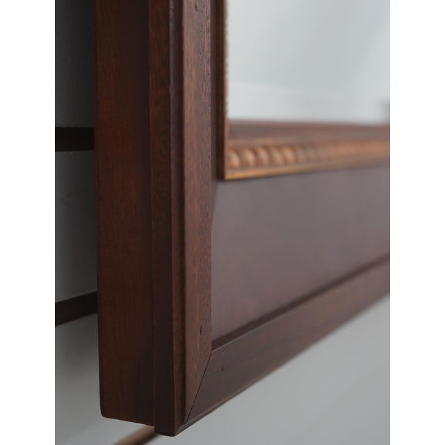 Traditional Ethan Allen Mahogany 18th C. Collection Wall Mirror For Sale - Image 3 of 9