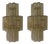 Amber Murano Glass Wall Lamps, Set of 2 For Sale