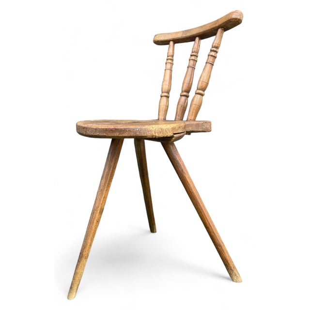 Brown Chair in Mulberry, 1850s For Sale - Image 8 of 16