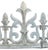 18th C. zinc architectural fragment from a chateau's decorative trim known as "epi de faitage" or roof ridge cresting....