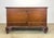 An early American Queen Anne style antique pine blanket chest, likely Pennsylvanian. Rectangular top with molded edges...