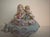 Ceramic Rare Antique Norleans Bisque Candy Trinket 3 Foot Box Cherub Rose For Sale - Image 7 of 7