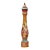 1970's Italian Folk Art Tall Hand-Painted Wooden Pepper Mill For Sale
