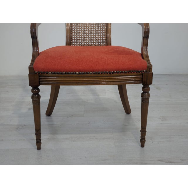 Biedermeier Armchair with Raffia, 1950s For Sale - Image 6 of 15