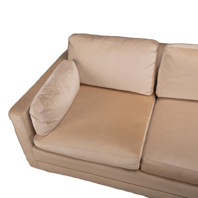 1970s Duck Feather Down Upholstered Long Parson Sofa by Baker - For Reupholstering 2 of 2 For Sale In Tampa - Image 6 of 14