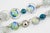 Appartement a Louer French Designer Extra Long Chrome and Murano Beads Necklace For Sale - Image 10 of 12