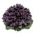 Antique French Purple Violet Porcelain Flower Bouquet With Green Leaves For Sale