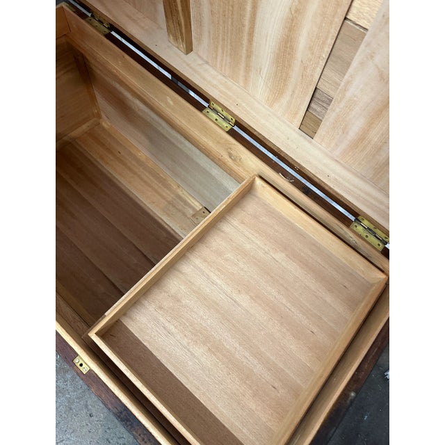 Mid 20th Century Antique Rosewood Inlaid Chinoiserie Chest For Sale - Image 5 of 12