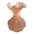 Vintage Fenton Ruffled Melon Rosaline Glass Vase For Sale