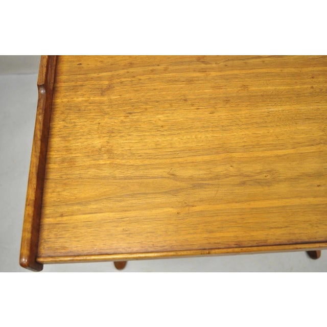 Wood Mid 20th Century Stewart MacDougall Kipp Stewart Drexel Walnut Folding Campaign Table (B) For Sale - Image 7 of 12