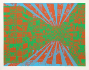 Roy Ahlgren "City of New York" Silkscreen