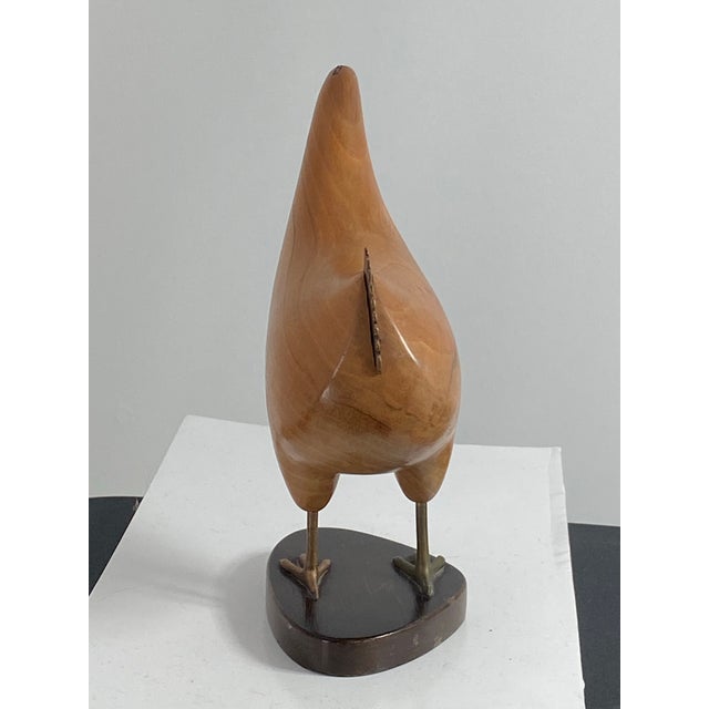 1930s Hagenauer Wiener Werkstätte Hand-Carved Wooden Chicken Sculpture For Sale In West Palm - Image 6 of 12