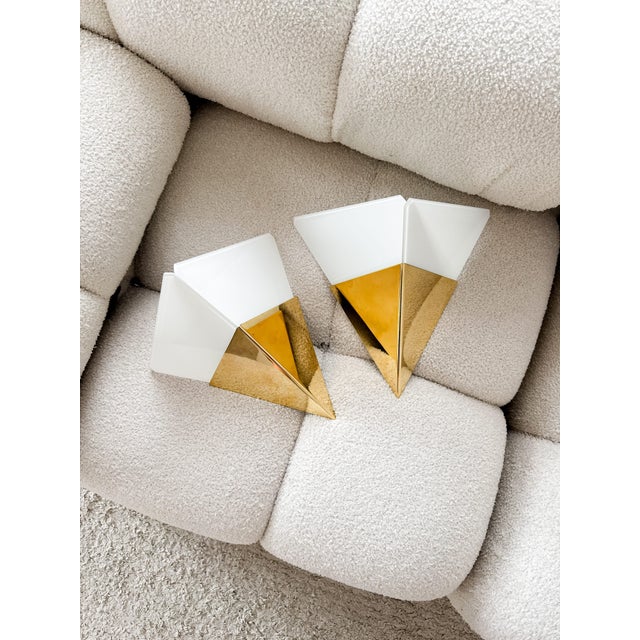 Geometric Model 8032 Wall Sconces by J. T. Kalmár, Austria, 1970s, Set of 2 For Sale - Image 15 of 18