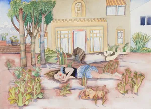 'After the Bacchanal' by Vanessa Stafford, 1982; Contemporary Bay Area Figural