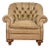 Baker Furniture Stately Homes Collection Late Victorian Tufted Leather Club Chair For Sale
