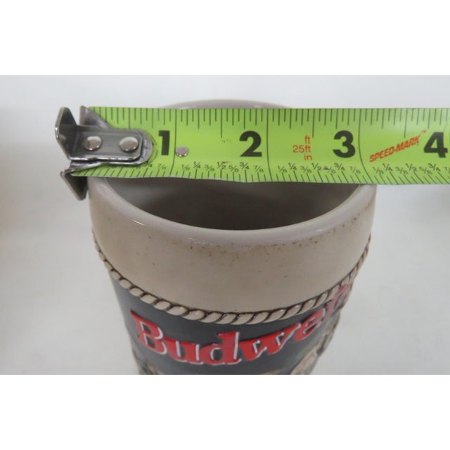 1990s Budweiser Rodeo Stein 1992 Anheuser Busch Ceramarte Ceramic W Original Box For Sale - Image 5 of 16