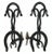 Folk Art Andirons - Folk Art Iron Horse Shoe Fabrication - A Pair For Sale - Image 3 of 3