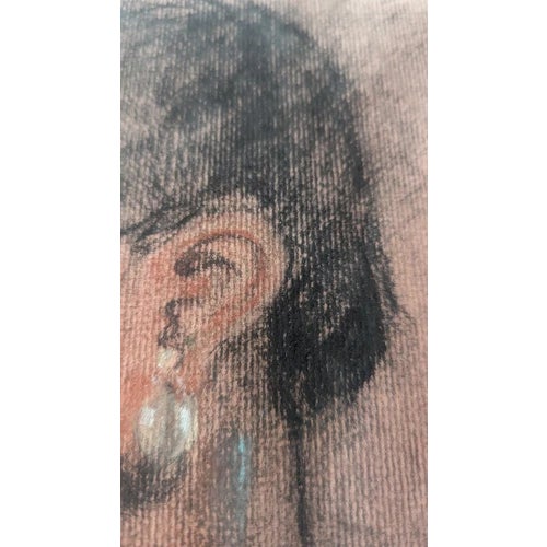 Vintage Sketched Portrait Framed by Plohn & Co. New York 15"x19" For Sale In New York - Image 6 of 13