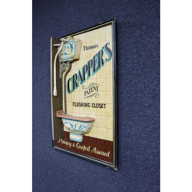 Thomas Crapper’s Patent Flushing Closet Plaque For Sale - Image 4 of 14