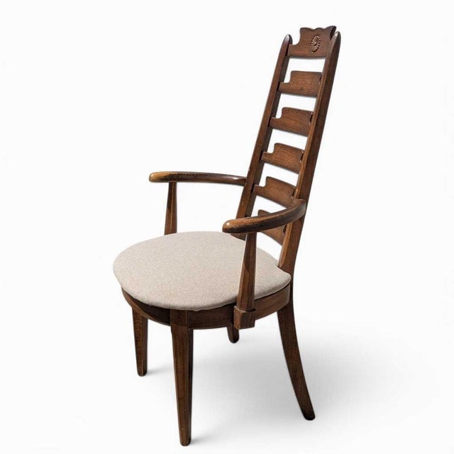 Mid-Century Modern Wooden Dining Chairs Attributed to American Furniture , Set of 6 For Sale - Image 10 of 16