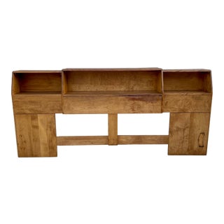 Heywood Wakefield Mid Century Modern Headboard with Nightstands For Sale