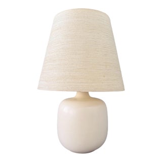 1960s Lotte and Gunnar Bostlund Table Lamp With Original Shade Mid Century For Sale