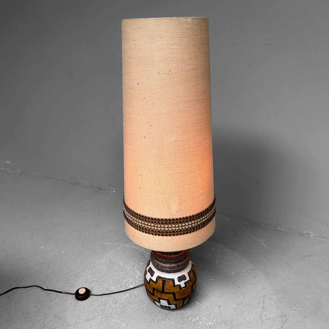 Vintage Ceramic Mood Floor Lamp, West Germany, 1970s For Sale - Image 6 of 17
