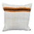 Turkish Hemp Pillow Cushion Natural Beige Orange Cushion Cover 20"x20" For Sale
