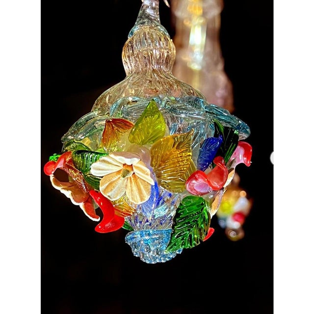 Venetian Rezzonico Chandelier in Murano, 1950s For Sale - Image 13 of 18