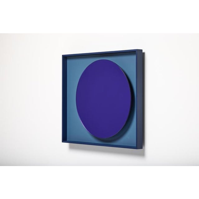 Orange Glass and Lacquered Wood Frame Mirror Moon by Reda Amalou Design For Sale - Image 14 of 15