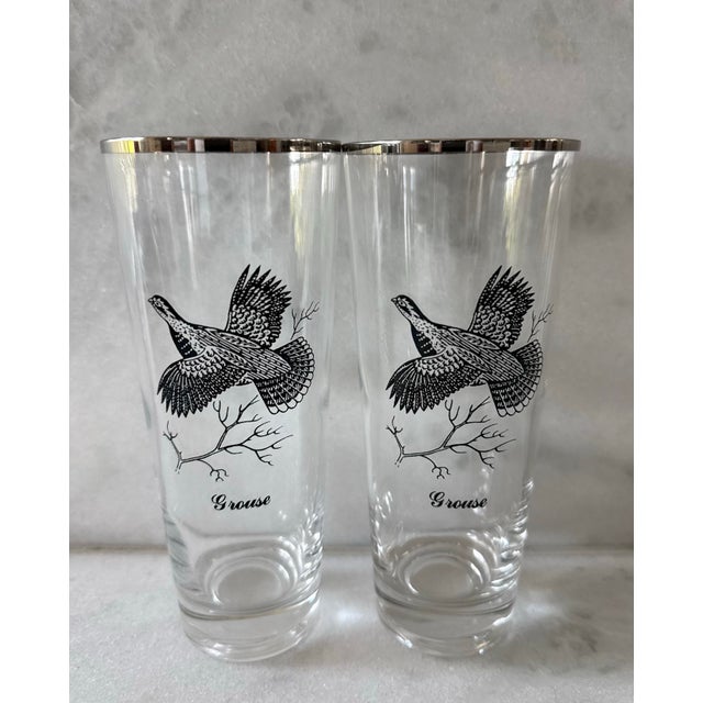 Federal Glass Vintage Federal Glass "Sportsman" Series Highball Glasses - Set of 8 For Sale - Image 4 of 10