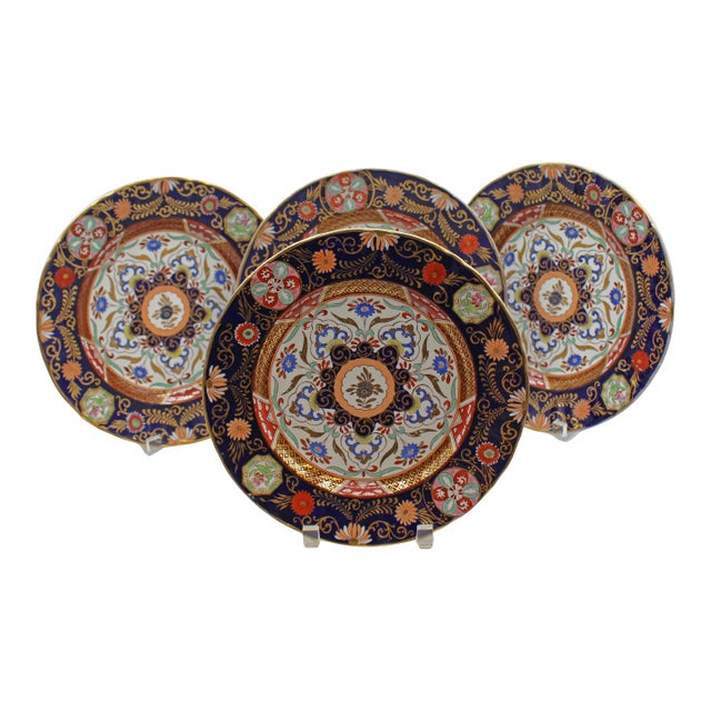 Circa 1880 set of 4 Mason's/Ashworth Ironstone Plates. A highly decorative set of Ashworth's Brothers "Real Ironstone...