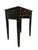 1970s Ebony Lacquered Faux Bamboo Side Table With Gilded Gold Trim For Sale - Image 4 of 11