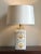 Vintage Lotus Flower Ceramic Table Lamp For Sale In Baltimore - Image 6 of 13