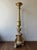 Traditional Antique 1880 Gilded Oak Gold Candlestick For Sale - Image 3 of 7
