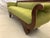 19th Century 19th Century Antique Mahogany Regency Settee in Chartreuse Velvet For Sale - Image 5 of 7