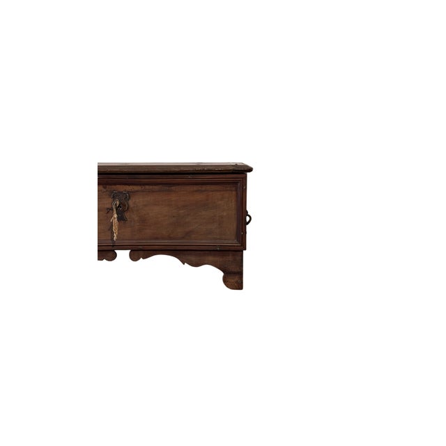 Brown Walnut Chest, 1700s For Sale - Image 4 of 5