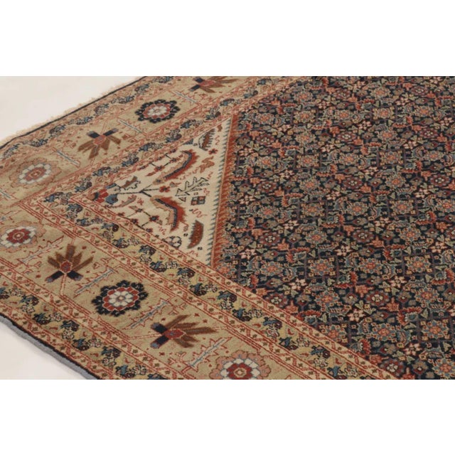 This 8x10 vintage Turkish Anatolian rug, hand-knotted in wool circa 1950–1959, features a striking floral medallion set...
